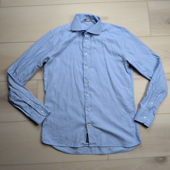 Suitsupply Other - Suit Supply Shirt Mens‎ 42 16.5 Blue Egyptian Cotton Long Sleeve Button Up